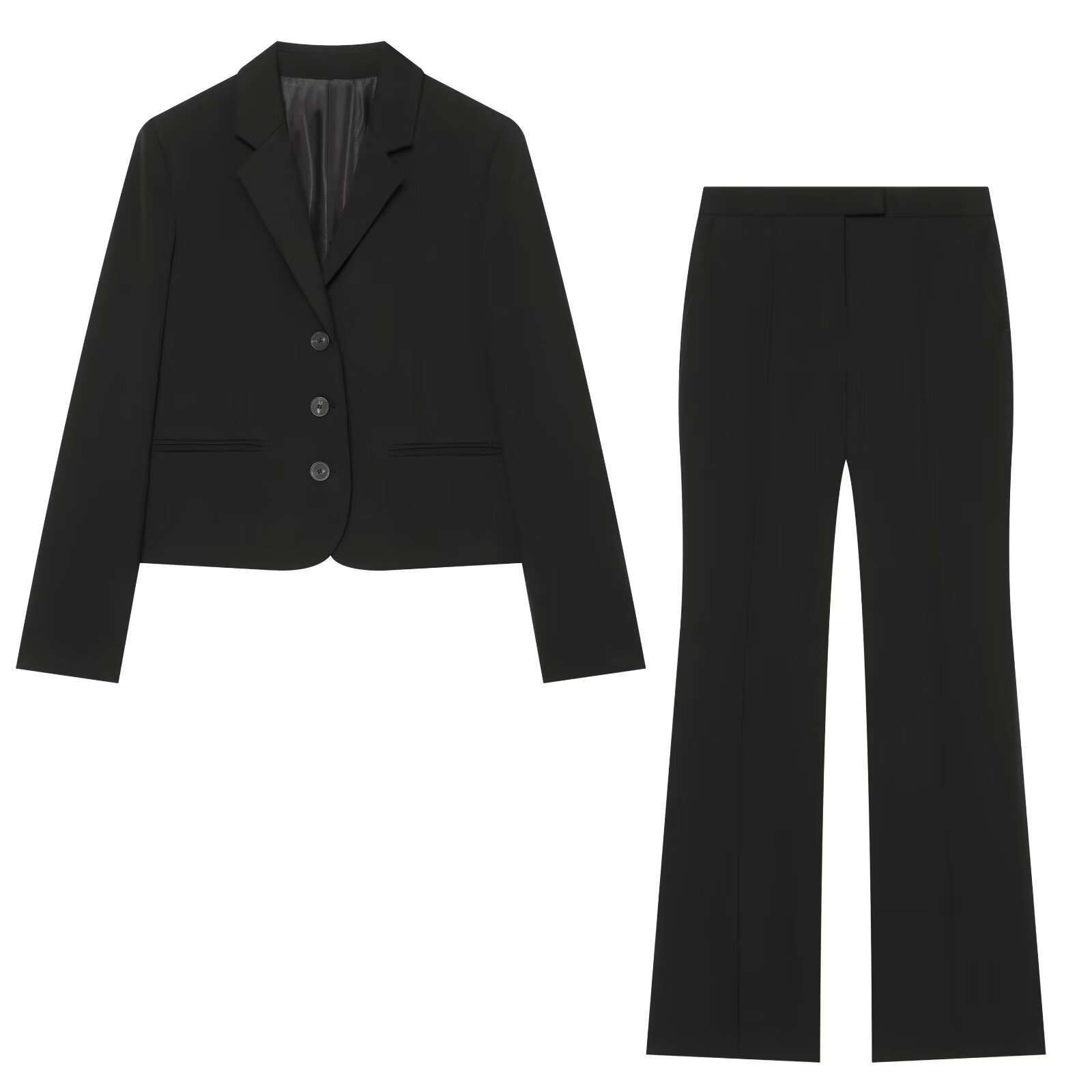 Men Formal Wear All Black - Traje Formal Negro de 2 Piezas