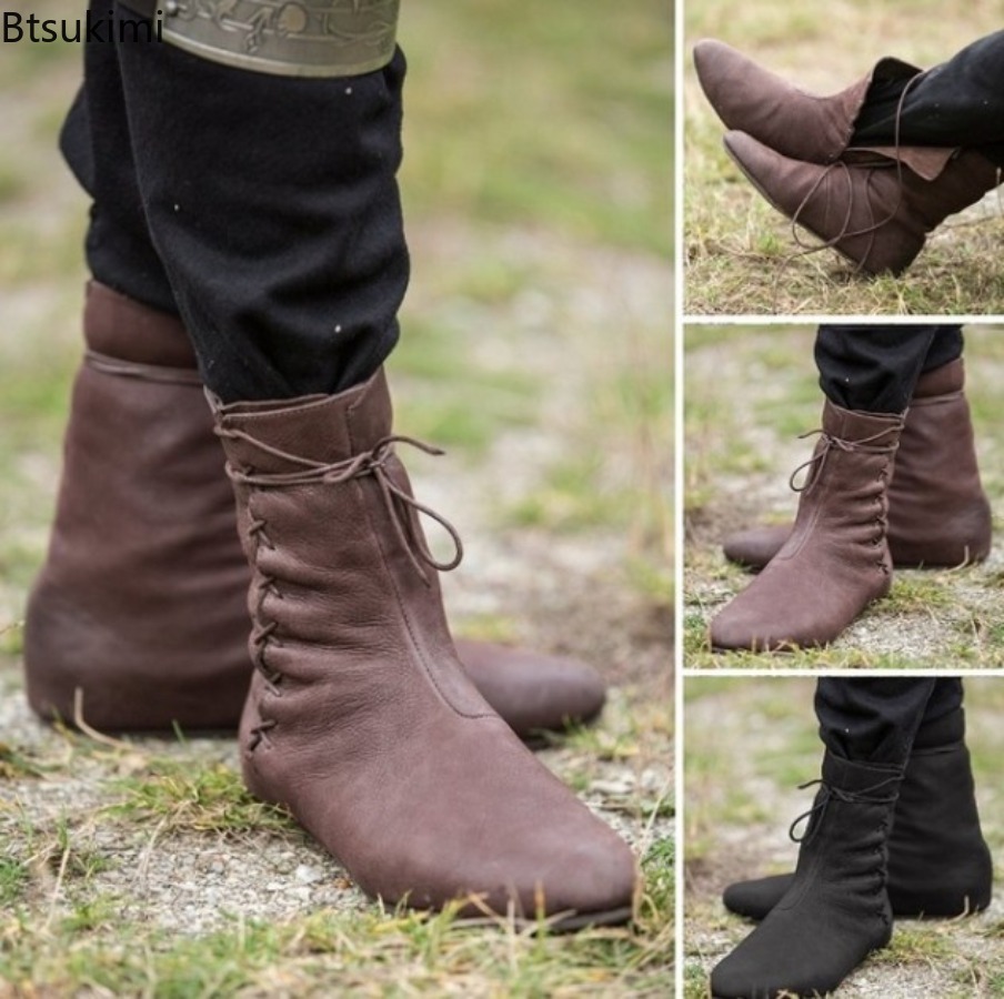 Men Formal Wear With Boots - Botas Medievales de la Época Victoriana