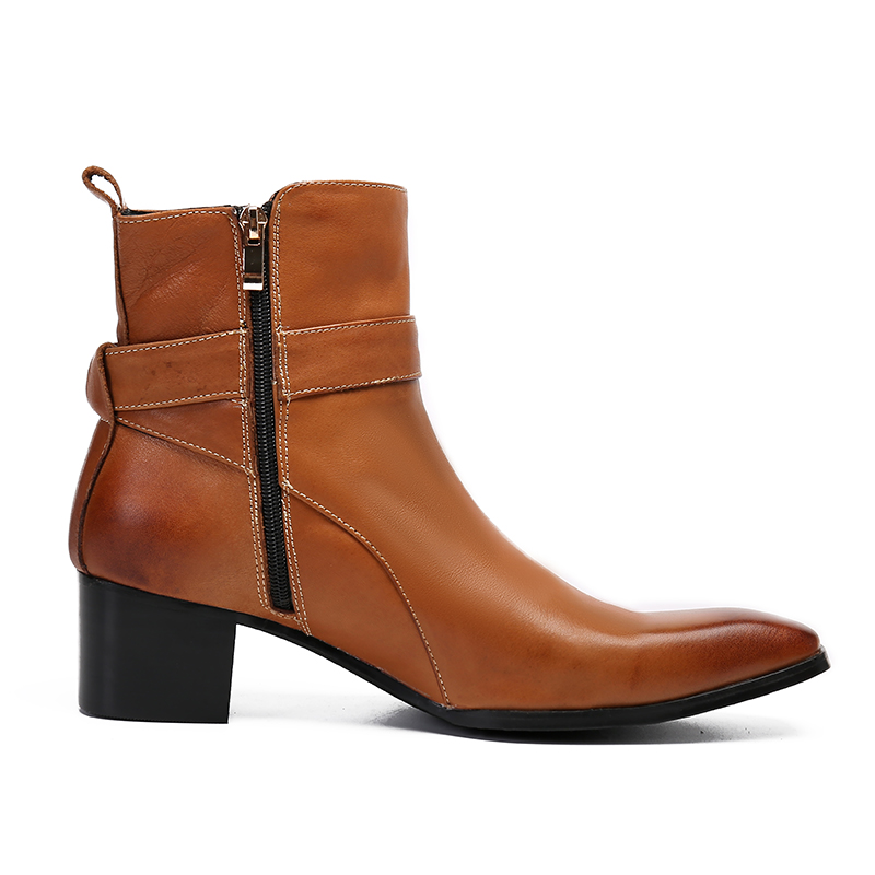 Botines puntiagudos con hebill - Men Formal Wear With Boots reseña y precio